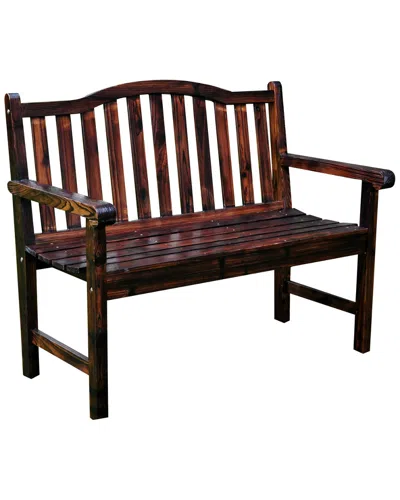 Shine Co. Belfort Garden Bench In Brown