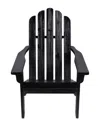 Shine Co. Mid-century Modern Adirondack Chair In Black