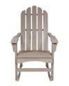 Shine Co. Marina Ii Porch Rocker With Hydro-tex Finish In Grey