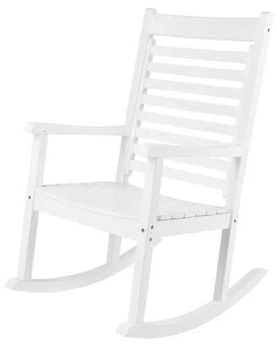 Shine Co. Meridian Porch Rocker In White