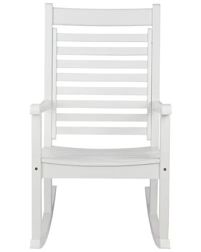 Shine Co. Meridian Porch Rocker In White