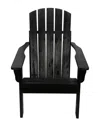 Shine Co. Mid-century Modern Adirondack Chair In Black