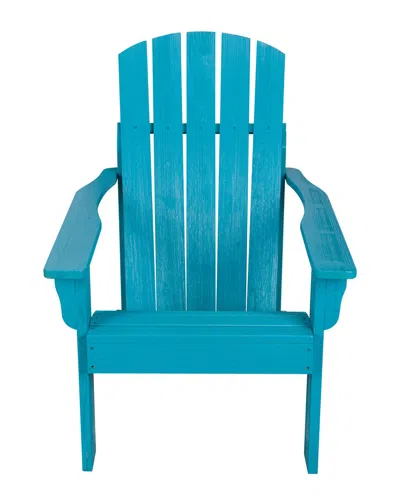 Shine Co. Mid-century Modern Adirondack Chair In Blue