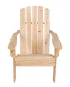 Shine Co. Mid-century Modern Adirondack Chair In Brown