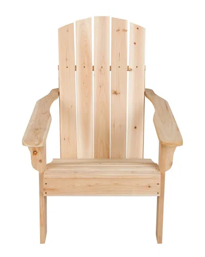 Shine Co. Mid-century Modern Adirondack Chair In Brown