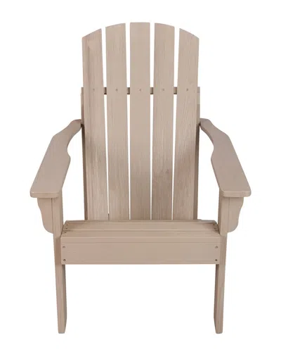 Shine Co. Mid-century Modern Adirondack Chair In Grey