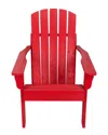 Shine Co. Mid-century Modern Adirondack Chair In Red