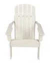 Shine Co. Seaside Weather-resistant Foldable Outdoor Adirondack Chair In White