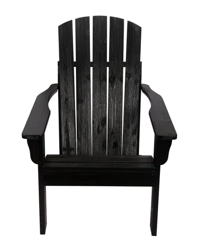 Shine Co. Mid-century Modern Adirondack Chair In Black