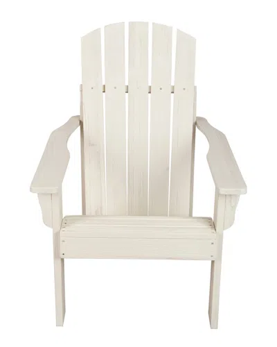 Shine Co. Mid-century Modern Adirondack Chair In White