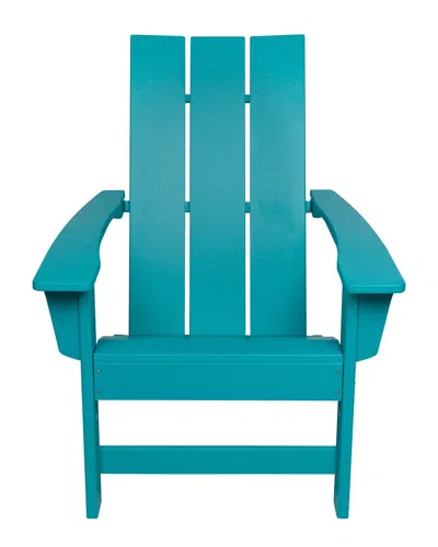 Shine Co. Modern Adirondack Chair In Blue