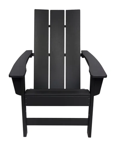 Shine Co. Modern Adirondack Chair In Black