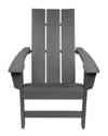 Shine Co. Modern Adirondack Chair In Grey