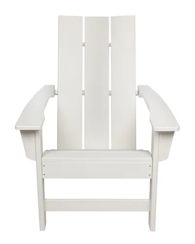 Shine Co. Modern Adirondack Chair In White