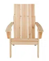 Shine Co. Modern Wood Adirondack Chair In Brown