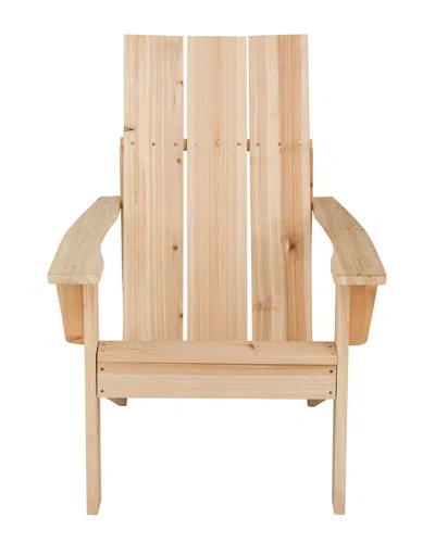 Shine Co. Modern Wood Adirondack Chair In Neutral