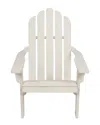 Shine Co. Adirondack Chair With Hydro-tex Finish In Off-white