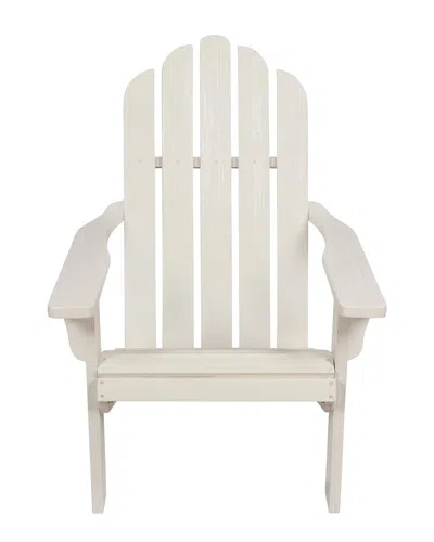 Shine Co. Outdoor Adirondack Chair With Hydro-tex Finish In Off-white