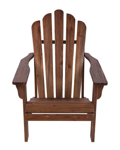 Shine Co. Shine Company Adirondack Chair With Hydro-tex Finish In Brown