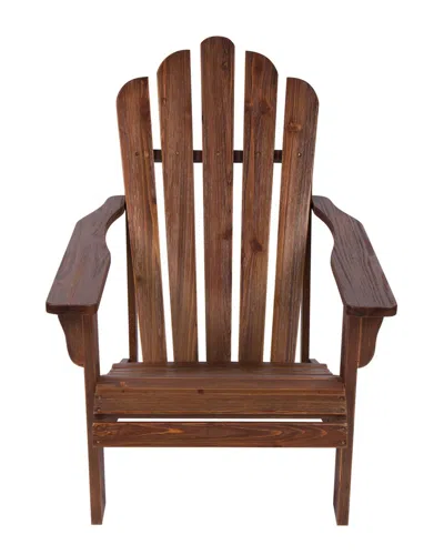 Shine Co. Shine Company Adirondack Chair With Hydro-tex Finish In Brown