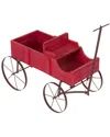 Shine Co. Shine Company Decorative Buckboard Wagon Garden Planter In Red