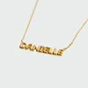 Shinera The Bubble Nameplate Necklace