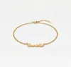 Shinera The Tiny Script Nameplate Anklet