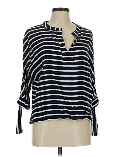 Pre-owned Shinestar 3/4 Sleeve Blouse In Blue