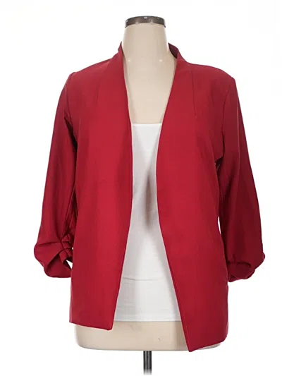 Pre-owned Shinestar Blazer Jacket In Red