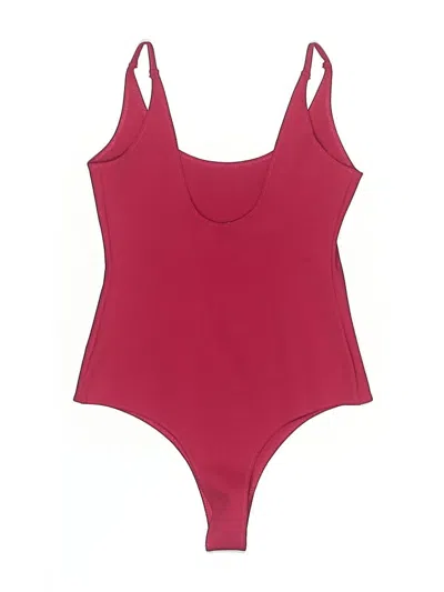 Pre-owned Shinestar Bodysuit In Burgundy