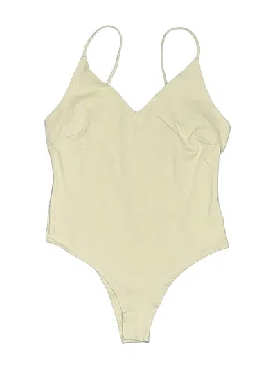 Pre-owned Shinestar Bodysuit In Tan