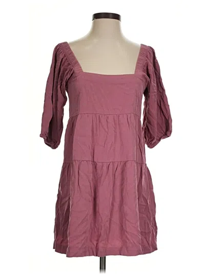 Pre-owned Shinestar Casual Dress In Burgundy