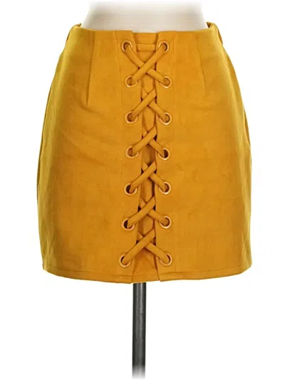 Shinestar Casual Skirt In Yellow