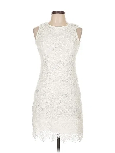 Pre-owned Shinestar Cocktail Dress In White