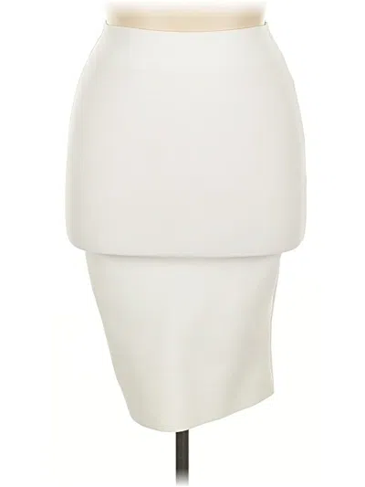 Pre-owned Shinestar Formal Skirt In White