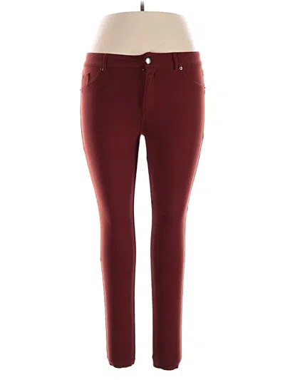 Pre-owned Shinestar Jeggings In Burgundy