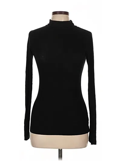 Pre-owned Shinestar Long Sleeve Turtleneck In Black