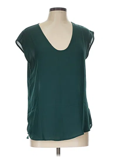 Pre-owned Shinestar Short Sleeve Blouse In Teal