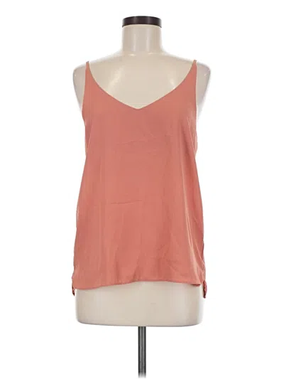 Pre-owned Shinestar Sleeveless Top Orange Scoop Neck Tops