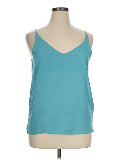 Pre-owned Shinestar Sleeveless Top Teal Halter Neckline Tops
