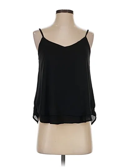 Pre-owned Shinestar Tank Top Black Cold Shoulder Neckline Tops