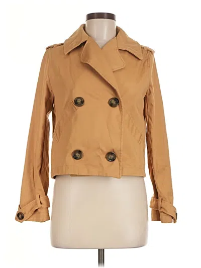 Pre-owned Shinestar Trenchcoat In Tan