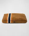 Shinola 36" Striped Sherpa Pet Napper Pillow Bed In Brown