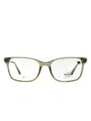 Shinola Sh37003 Flexon Rectangular Eyeglasses In Green