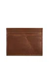 Shinola Navigator Leather Five Pocket Card Case In Medium Brown