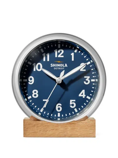 Shinola 6" Runwell Desk Clock In Blue