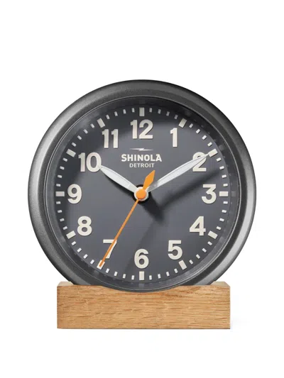Shinola 6" Runwell Desk Clock In Gray