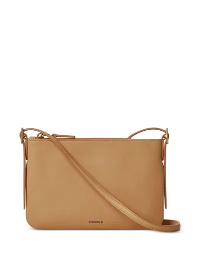 Shinola Accordion Small Crossbody Bag In Brown