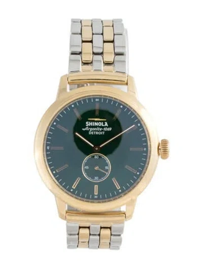 Pre-owned Shinola Bedrock Watch, 42mm In Multicolor