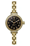 Shinola Birdy Black Aventurine Bracelet Watch, 34mm In Multi